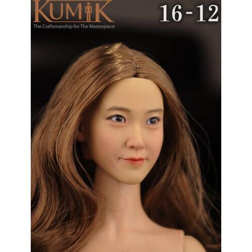 KUMIK 16-12 1:6 Scale female Figure accessories head shape carved for 12" Action figure doll,not include clothes;body and other