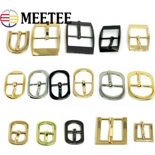 10pcs Metal Belt Buckles Bags Shoes Pin Buckle Handbag Strap Adjuster Clasp DIY Leather Crafts Sewing Accessories