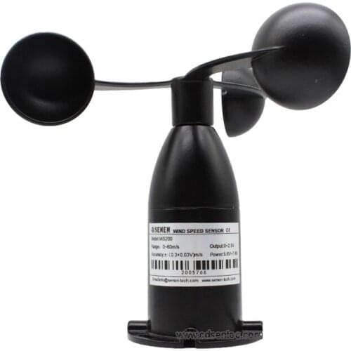 Analog Output Weather Station Air mechanical Wind Anemometer With Three ABS Cup