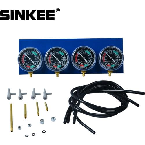 Motorcycle Carb Carburettor Synchronizer Vacuum Balancer Gauge 2 / 4 Cylinder Sync Gauges Kit SK1869