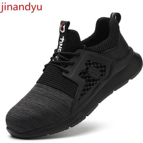 Working Shoes Man Safety Steel Toe Shoes Breathable Casual Anti Puncture Work Clothes Safeguard Safty Boots Men Sneakers