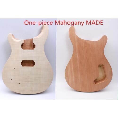 Unfinished Electric guitar body Mahogany One-piece wood Made TOP Bolt On Yinfente