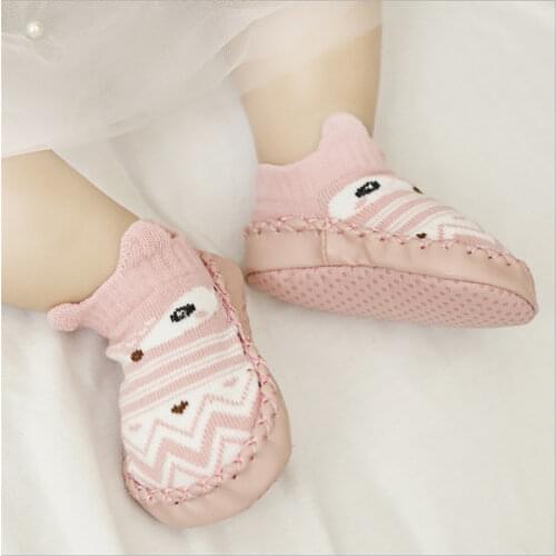 Baby Socks With Rubber Soles Infant Sock Newborn Autumn Winter Children Floor Socks Shoes Anti Slip Soft Sole Sock