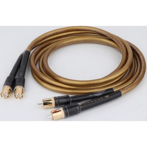 One Pair hi-end hexlink golden 5-C HiFi Audio audio audio HIFI RCA audio cable interconnect audiophile