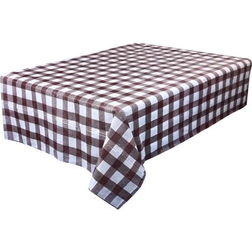 Disponsable Fabric Plaid Tablecover Household Table Cloth Cover Restaurant Catering Tablemat Tableware