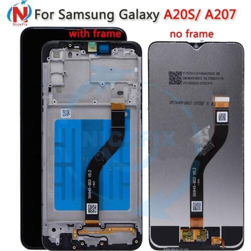 Original LCD For Samsung Galaxy A20S A207 LCD Display With Touch Screen Digitizer Nice Replacement Repair for Samsung A20S LCD
