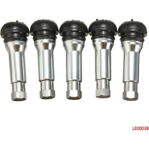 Professional 5 Pieces Car Chrome Alloy Copper Without TR414 Rubber Tire Valve Wheel Cap TPMS Copper Alloy