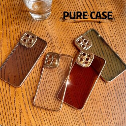 Plating Clear Case For iPhone 12 Pro Max Mini Camera Lens Protection Cover For iPhone 11 Pro Max Xr Xs Xmax Shell Luxury Case
