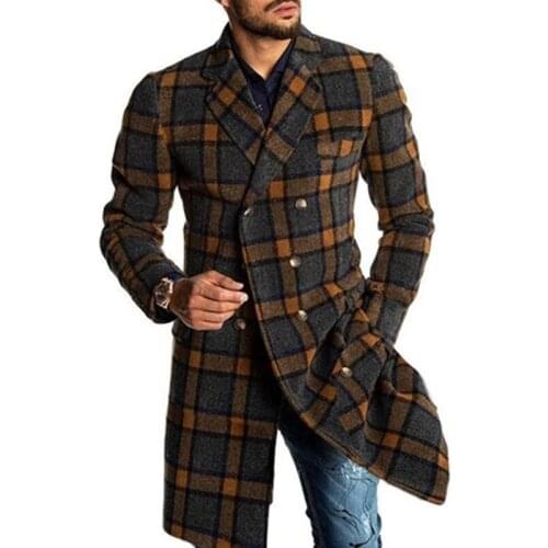 WaDFCD Men's Double Breasted Coats