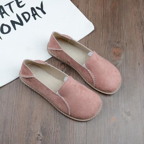 Japanese Retro Grandma Shoes Round Head Mori Literary Flat Doll Shoes College Wind Soft-Sole Single Shoes Comfort Casual Shoes