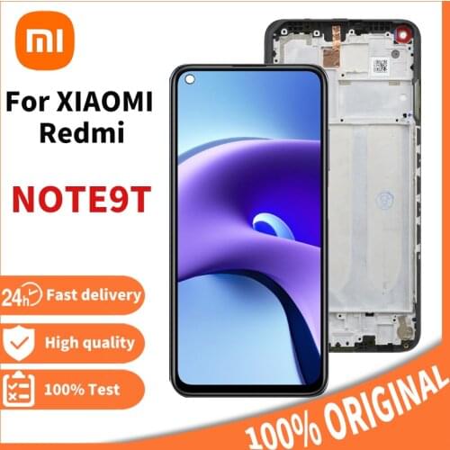 6.53'' Original For Xiaomi Redmi Note 9T Note9T LCD Display Touch Screen Digitizer with frame Assembly For Note9T J22 LCD