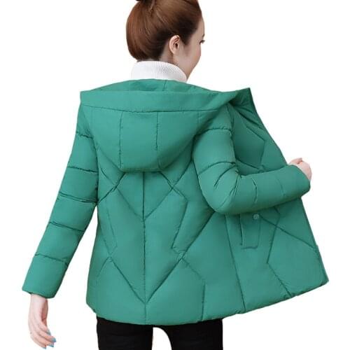 2021 New Winter Womens Jacket Parkas Streetwear Hooded Zipper Cotton Padded Coat Warm Femme Parka Casual Overcoat Plus Size 4XL