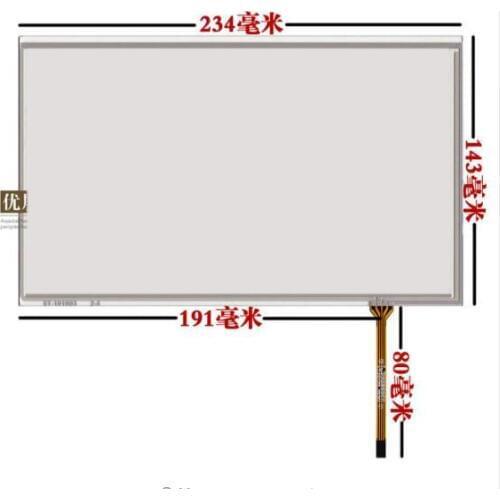 234*143 new 10.1 inch four wire resistive touch screen industrial computer screen high quality one year replacement