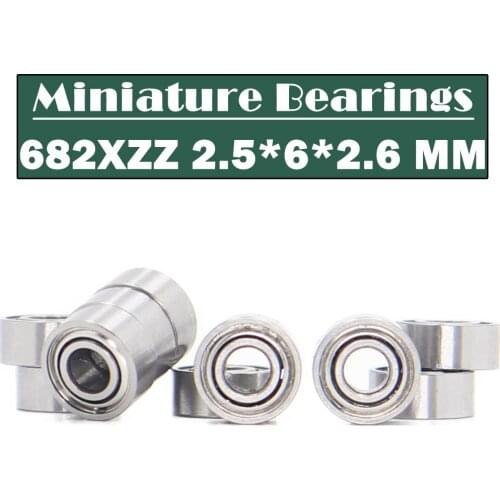 682XZZ Bearing ABEC-1 10PCS Rc Mould 2.5x6x2.6 mm Miniature 682X ZZ Ball Bearings 618/2 XZZ