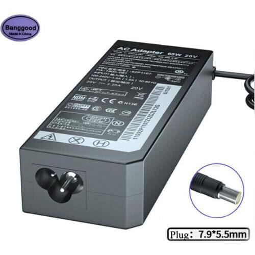 20V 3.25A 7.9x5.5mm 65W Laptop AC Power Adapter Charger For IBM Lenovo B490 B590 V580 X200 X210 X220 X230 R400 R500 T410 T410S