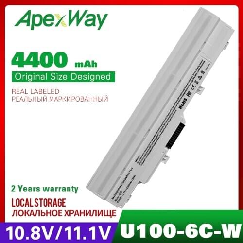 4400mAh laptop battery for MSI Wind U210-006US U230 U100 U90 U200 U210 for LG X110 for MEDION Akoya Mini E1210 BTY-S11 BTY-S12