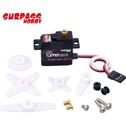 Surpass Hobby S0017M 4.8-6.0V 25T 17g 3.5KG Metal Gear Digital Servo For RC Airplane Robot 1/18 1/16 Truck Car Off-road Boat Toy