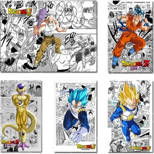HD Picture Anime Dragon Ball Poster Goku Canvas Painting Mural Living Room Bedroom Home Wall Art Decoration