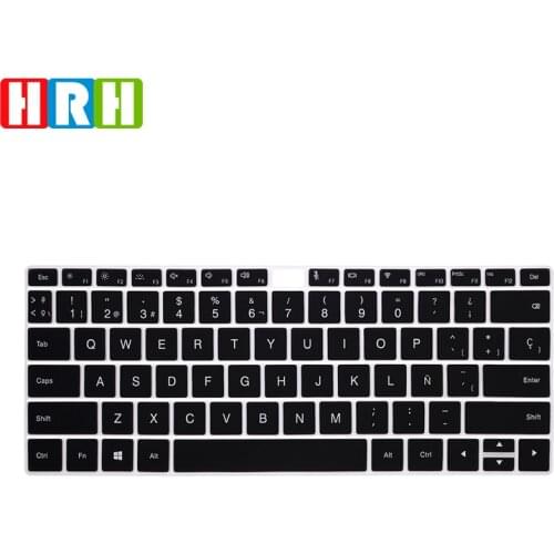HRH High Quality Ultra-thin Durable Spanish Silicone Keyboard Covers Keypad Skin Protector Film For Huawei Matebook X Pro13.9