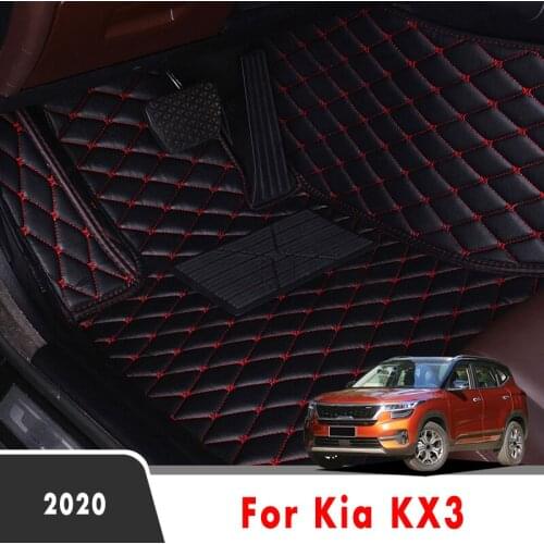 Carpets For Kia KX3 2020 Auto Styling Custom Waterproof Decoration Car Floor Mats Leather Interior Accessories Foot Pads Rugs