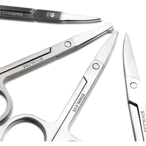 Stainless steel elbow makeup clippers Eyebrow clippers Beauty clippers Nose hair clippers Mini scissors Beauty makeup tools