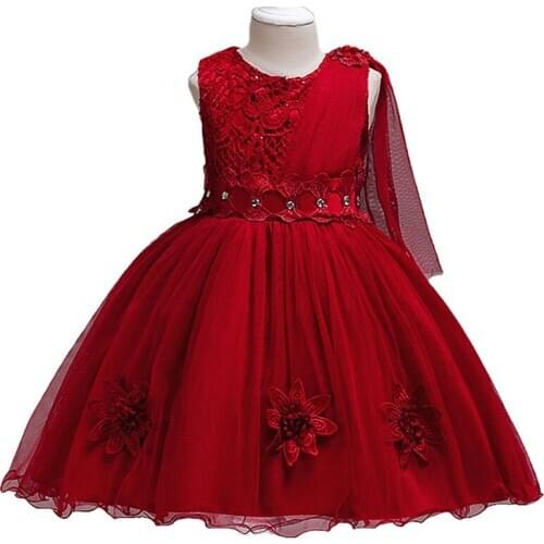 Girls Summer Dresses Kids Baby Girl Wedding Party Princess Tutu Dress For Teens Birthday Ball Gown Formal Dress Children Clothes