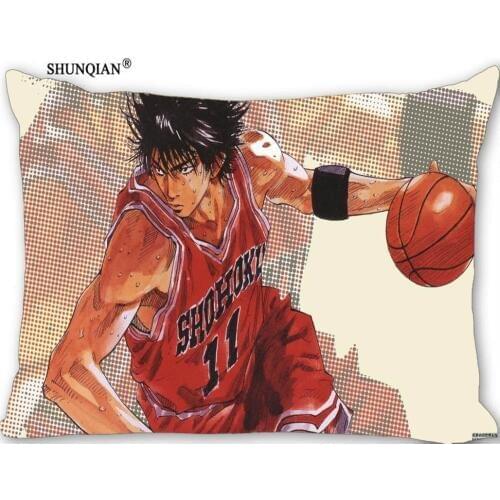Hot Nice SLAM DUNK Rectangle Pillowcase Zipper Wedding Custom Pillow Case For Bedroom Pillow Cover(two sides) 17-12.29