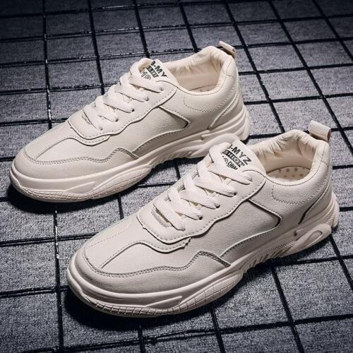 QWEDF Fashion Daddy Shoes Men 2019 Air Mesh Breathable Height Increasing Sneakers Male Solid Coconut Shoes XC-63