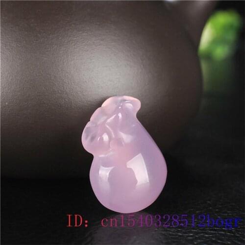 Jade Lucky bag Pendant Necklace Natural Chalcedony Carved Fashion Charm Jewelry Women Gifts