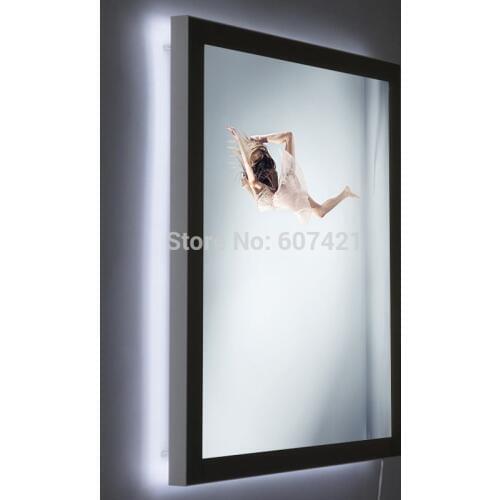 22" x 28" Single Sided Wall Mounted LED Light Boxes, LED backlit Display Pockets for Cafe,Tea,Hotel,Restaurant,Takeaway Store