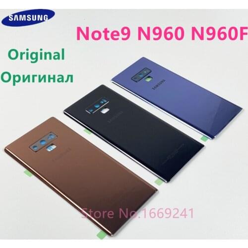 Original Optimal Quality Back Cover Glass Battery Door For SAMSUNG Galaxy Note 9 N960 N960F N960D Rear Case Housing Replacement