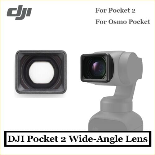 Original DJI Pocket 2 Wide-Angle Lens FOV increases to 110° with no distortion Equivalent focal length increases to 15mm