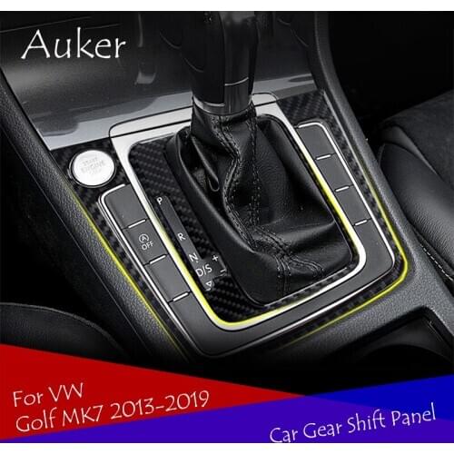 Car Console Gearbox Panel Trim Frame Cover Sticker Strips Garnish Decoration Car Stylin For VW Golf MK7 7.5 2013-2019