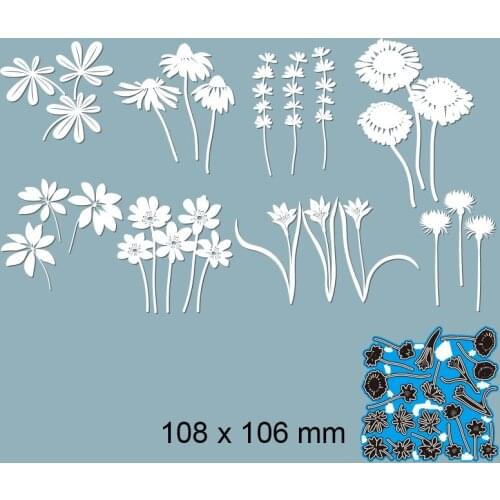 Cutting Dies Flower Metal for DIY Scrapbooking Photo Album Embossing Paper Card 108*106mm