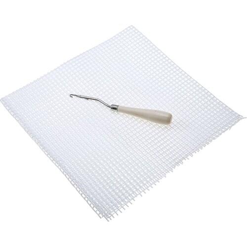 New Latch Hook Rug Making Material Tools DIY Hooking Knitting Blank Canvas Mesh For Pillows And Other Crafts