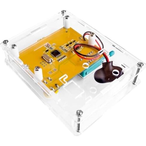 Transparent Acrylic Case Shell Box For LCR-T4 ESR Transistor Tester Capacitance New