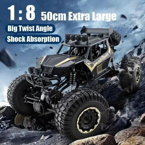 1:8 50cm RC Car 2.4G Radio Control 4WD Off-road Electric Vehicle Monster Buggy Remote Control Car Gift Toys For Children Boys