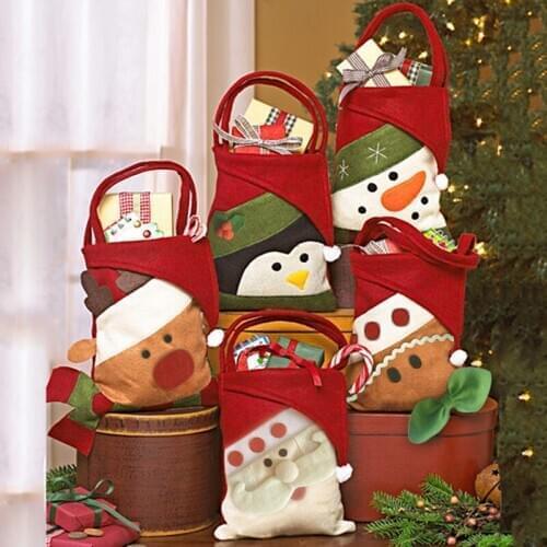 Christmas decorations for home gift bag Eve Candy gift package новогодние подарки декор для дома regali natale santa sacks adven