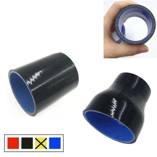 MOFE Car Air Intake Silcone Tube 57mm-76mm Black Straight Reducer Hose For Turbo Universal