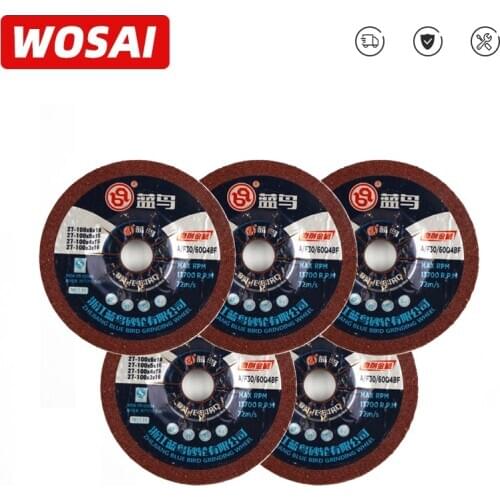 WOSAI 100mm Resin Grinding Wheel Multi-function Metal Saw Blade Cutting Angle Grinder Rotary Tool
