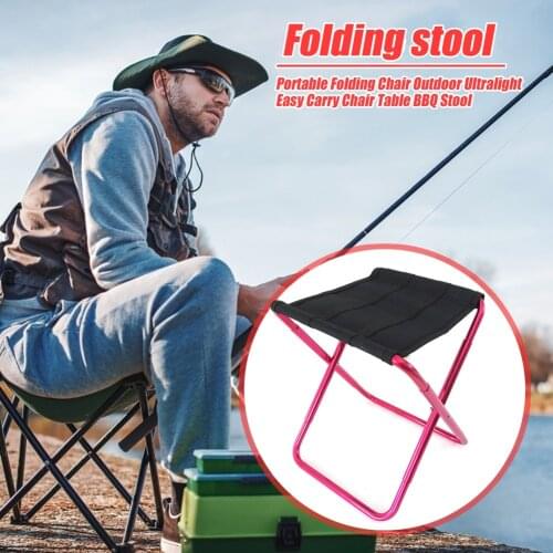 Folding Camping Chair Lightweight Picnic Fishing Chair Foldable Aluminium Outdoor Portable Barbecue Garden Beach Party Stool