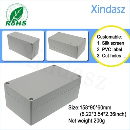 158*90*60mm outdoor weatherproof electrical enclosures waterproof sealed plastic electrical enclosure