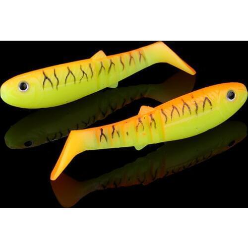 WALK FISH 4PCS/Lot 5.7g 8cm Lures Fishing Lures Artificial soft Fishing Baits Cannibal Fishing Fish Soft Lures Shads