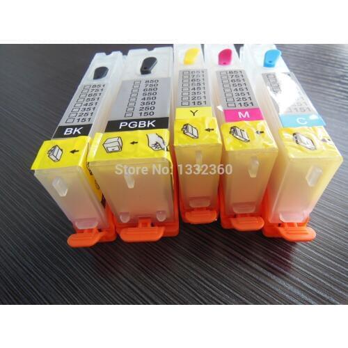 Vilaxh PGI 250 CLI 251 Refill ink cartridge For Canon PIXMA MG5420 MG5422 MG5520 MG5522 MG6420 IP7220 MX722 MX922 IX6820