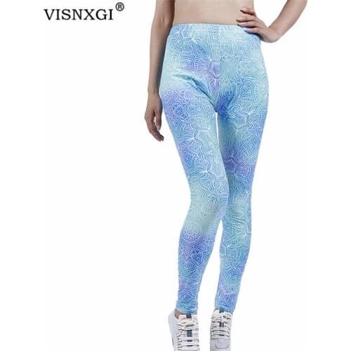 VISNXGI Fitness Leggings Women Push Up Gym Clothing High Waist Sexy Workout Pants Female Stripe Geometry Ankle-Length Bottom