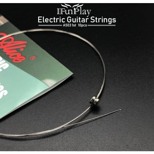 10pcs Alice Electric Guitar Strings A503 A503SL .009 inch .23 mm 1 1st High E First String for Electric Guitarra Drop Shopping