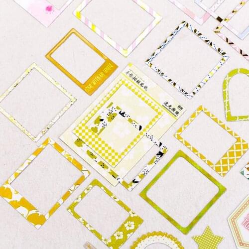 15pcs/pack Fresh Photo Fame Series Stickers DIY Diary Deco Scrapbooking Planner Paper Stickers Gifts for girls