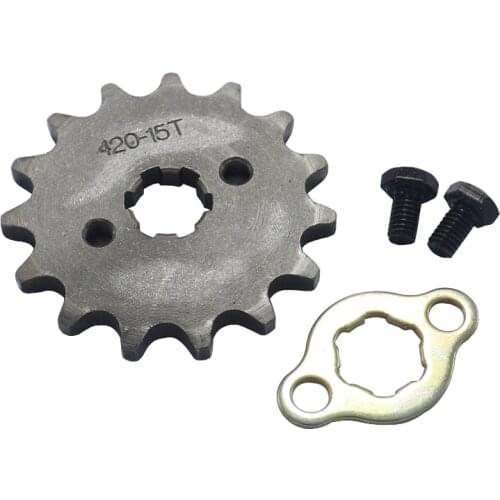 420 17mm 20mm 15T Engine Sprocket for motorcycle ATV Dirt Pit Bike Go Kart 4 Wheeler Quad