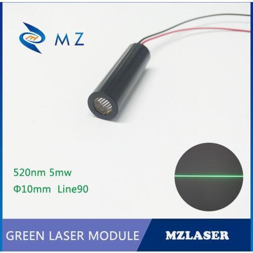 520nm5mw green 90degree Industrial APC Drives Low Temperature Low Energy Line Laser Modules