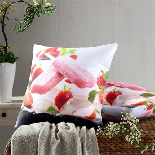 Ice Cream Pillow Case Decoration Sofa Cushion Pillow Case Bed Pillow Case Home Decoration Car Pillow Case